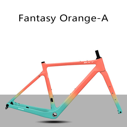 BXT New Carbon Gravel Bike Frame Disc Brake 27.5er  Fully Hidden Cable Bicycle Fantasy frameset 700C Thru Axle