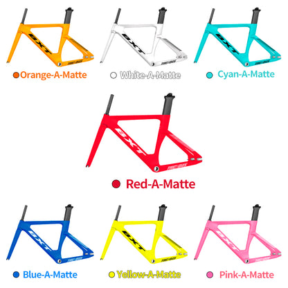 BXT 045 Carbon Track Frame Carbon Fiber Fixed Gear Bike Frame Stiff Frame Fork Road Track 700c Aero Bicycle Frameset Track Frame