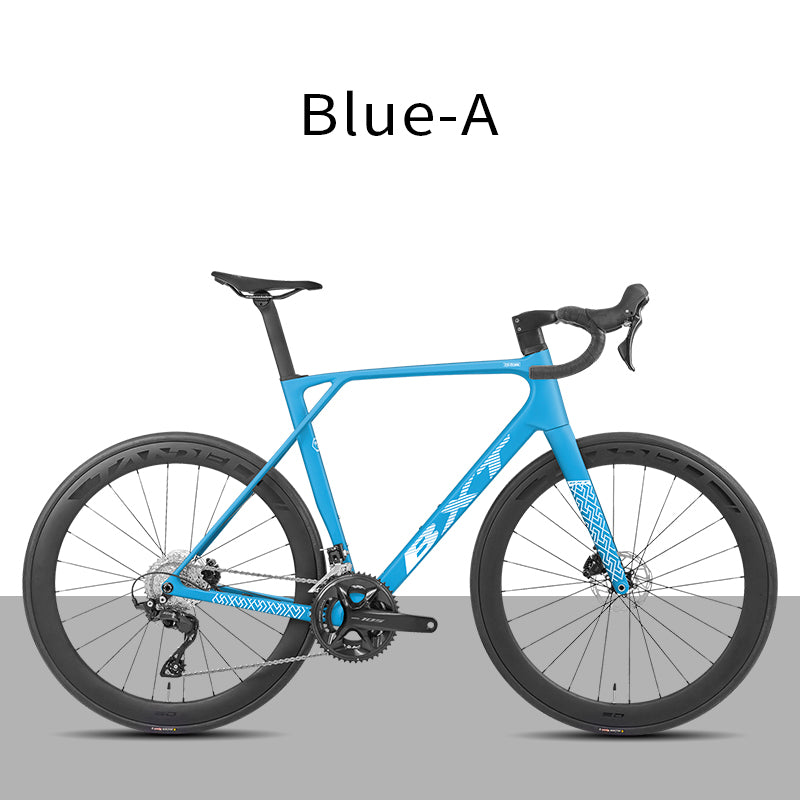 BXT New Model-155 Road Bike, Carbon Fiber Frame Fork Handlebar use Shimano 105 R7120 24Speed Shift Kit Bicycle Adult Racing Bike