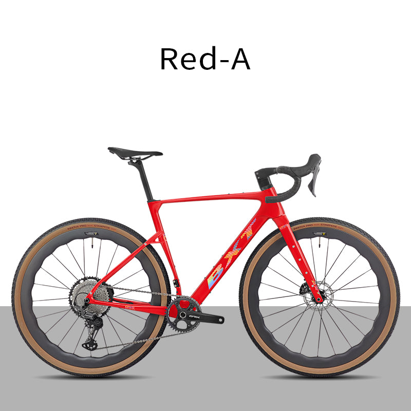 BXT New 055 Gravel Bike Full Carbon Shimano GRX820 1*12 Speed Gearset Bicycle 700*45C  All-Terrain Off-Road Bike