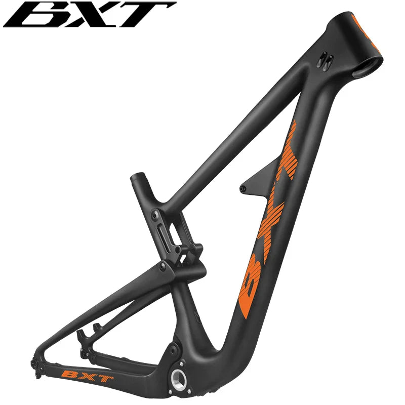 BXT BOOST Carbon Full Suspension 29 MTB Frame Travel 150mm All Mountain Suspension Mountain bicicleta Carbon Frame 29er Disc Brake