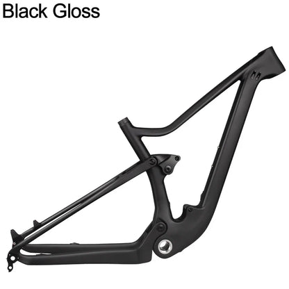 BXT-29er Carbon Full Suspension Mountain Frame, BSA Carbon Frame, XC MTB Frames, Travel 100mm Boost, Thru Axle, 142x1 2/148x12mm