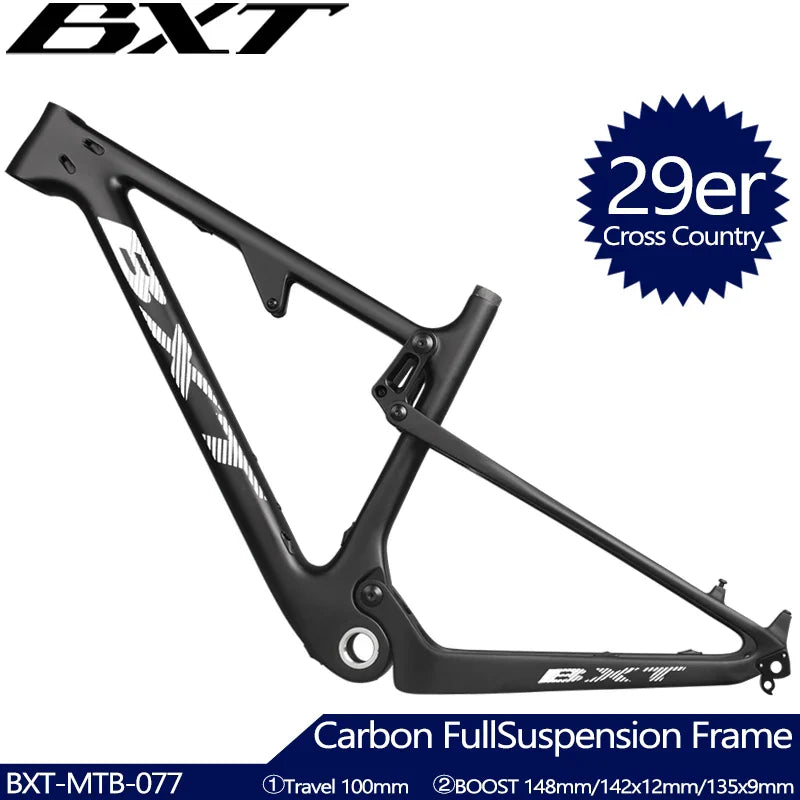 BXT 29er Carbon MTB Frame Full Suspension Bike MTB Frame Max Tire Siz ...