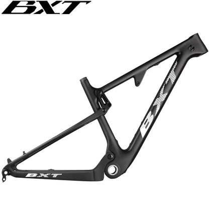 BXT 29er Carbon MTB Frame Full Suspension Bike MTB Frame Max Tire Size 2.3”/2.35” Boost Carbon Suspension Bike Frame Parts