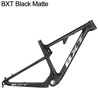 BXT 29er Carbon MTB Frame Full Suspension Bike MTB Frame Max Tire Size 2.3”/2.35” Boost Carbon Suspension Bike Frame Parts