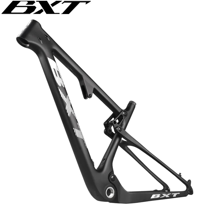 BXT 29er Carbon MTB Frame Full Suspension Bike MTB Frame Max Tire Size 2.3”/2.35” Boost Carbon Suspension Bike Frame Parts