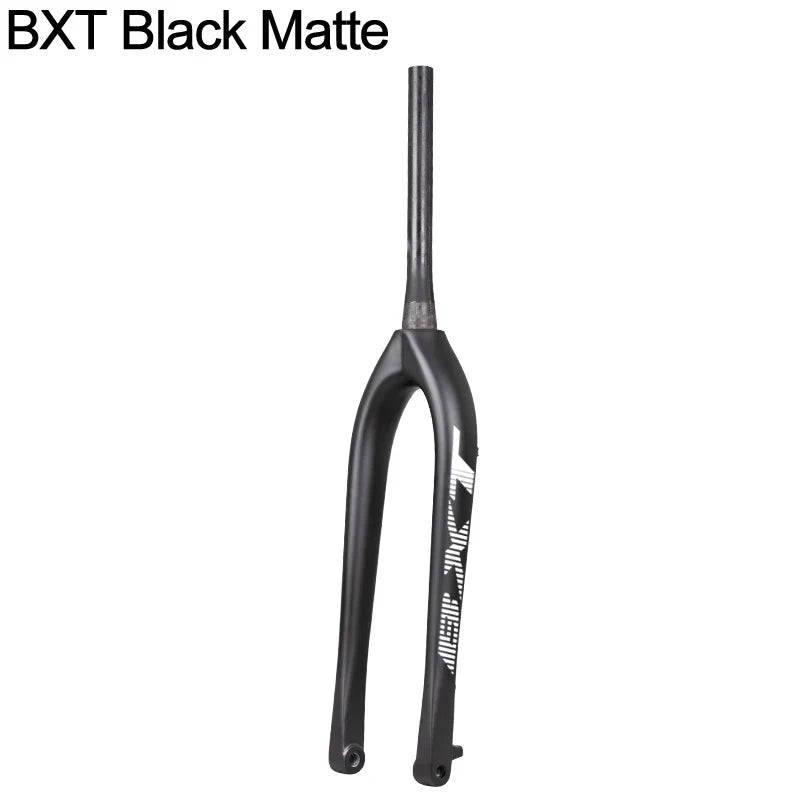 BXT 29er Carbon Mountain Bike Fork 110*15mm MTB Boost Rigid Fork Tapered Full Carbon Fiber Bicycle Fork Thru Axle Carbon Fork 29