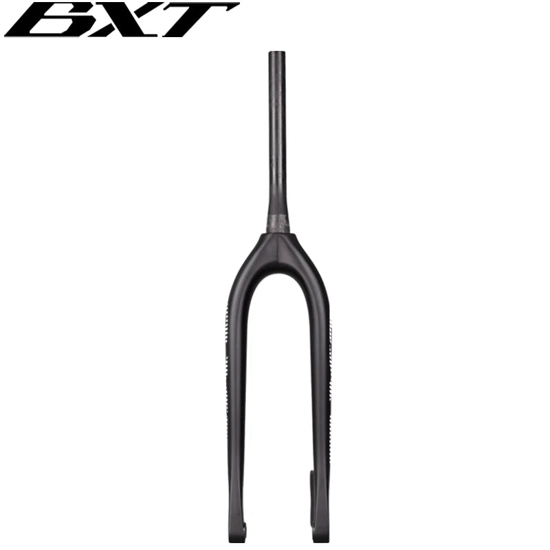 BXT 29er Carbon Mountain Bike Fork 110*15mm MTB Boost Rigid Fork Tapered Full Carbon Fiber Bicycle Fork Thru Axle Carbon Fork 29