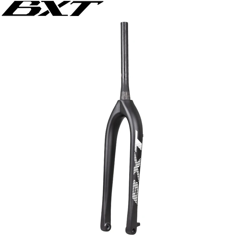 BXT 29er Carbon Mountain Bike Fork 110*15mm MTB Boost Rigid Fork Tapered Full Carbon Fiber Bicycle Fork Thru Axle Carbon Fork 29