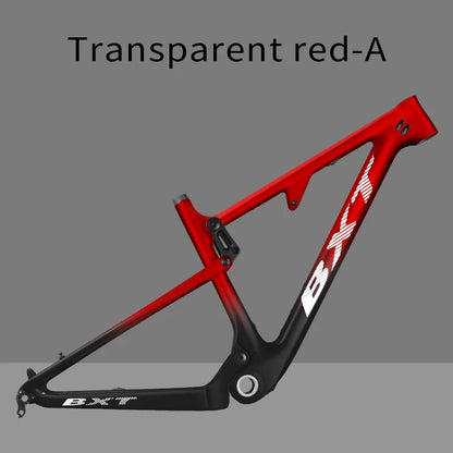 BXT 29er Full Suspension Boost Frame Carbon fiber MTB Frameset size 135x9/142x12 or Boost 148x12mm Travel 80-100mm