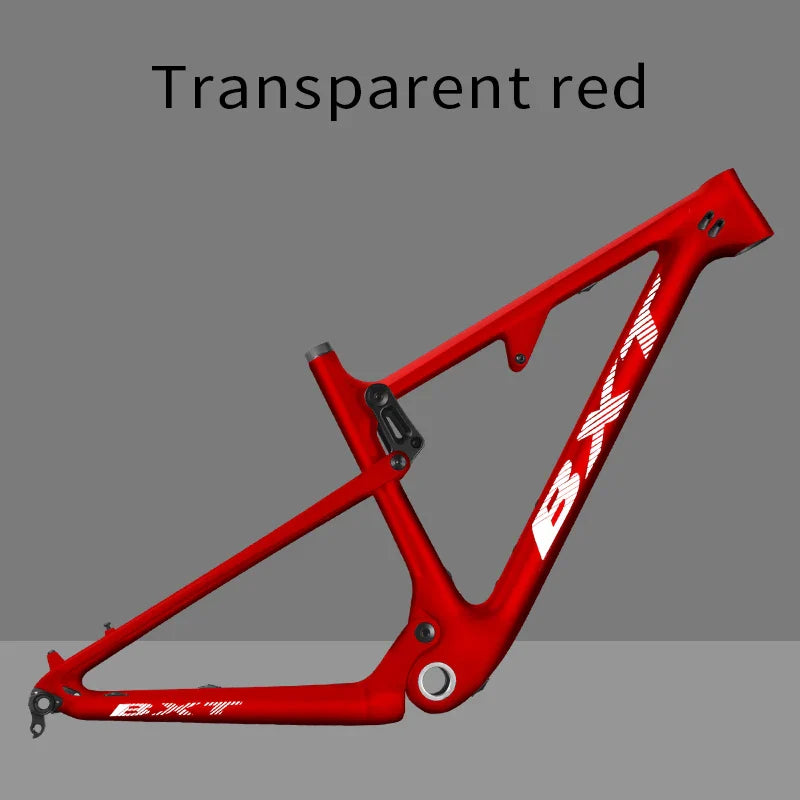 BXT 29er Full Suspension Boost Frame Carbon fiber MTB Frameset size 135x9/142x12 or Boost 148x12mm Travel 80-100mm