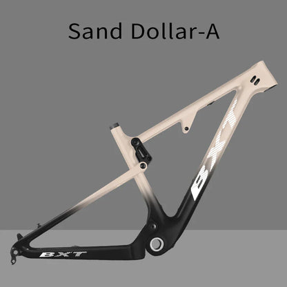 BXT 29er Full Suspension Boost Frame Carbon fiber MTB Frameset size 135x9/142x12 or Boost 148x12mm Travel 80-100mm