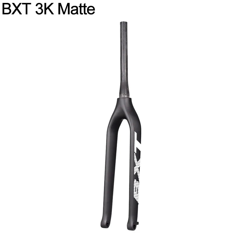 BXT-29er Mountain Bike Carbon MTB Fork, Rigid Tapered Thru Axle, Super Light Bicycle Fork, 15mm