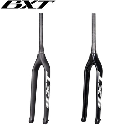 BXT-29er Mountain Bike Carbon MTB Fork, Rigid Tapered Thru Axle, Super Light Bicycle Fork, 15mm