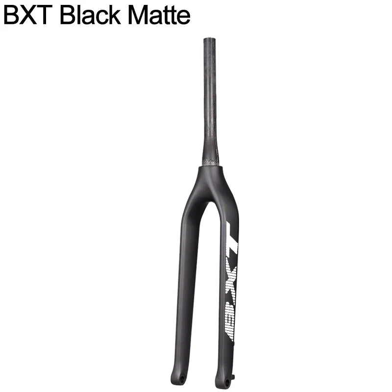 BXT-29er Mountain Bike Carbon MTB Fork, Rigid Tapered Thru Axle, Super Light Bicycle Fork, 15mm