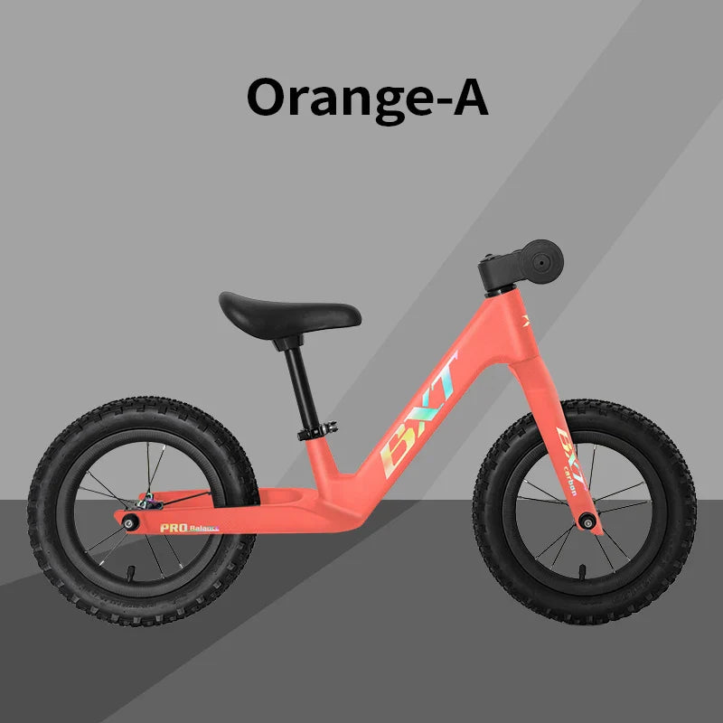 BXT Bike Carbon Balance Bike Carbon Fiber Frame Balance Bike No Pedal Push Bike Kids Balance Bicycle 3-6 Years Old Competition