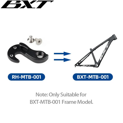 BXT Carbon Bike Frame Rear Hook Suitable for BXT-ROAD-001,BXT-ROAD-035 and BXT-MTB-001 Bicycle Frame Model 9mm QR Rear Hanger