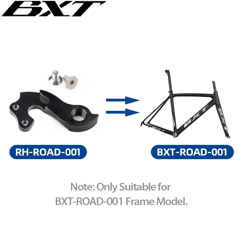 BXT Carbon Bike Frame Rear Hook Suitable for BXT-ROAD-001,BXT-ROAD-035 and BXT-MTB-001 Bicycle Frame Model 9mm QR Rear Hanger