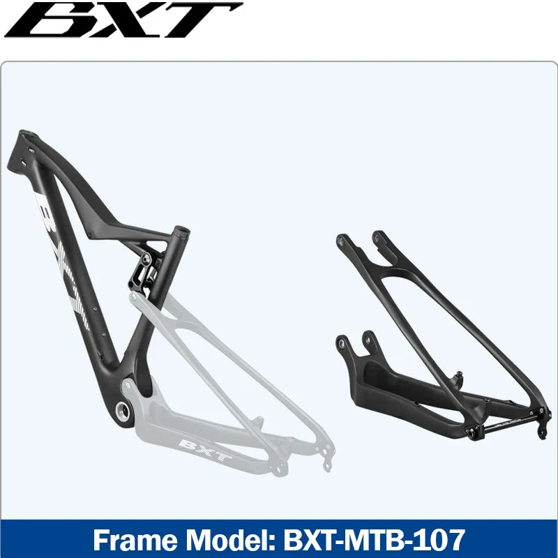 BXT Carbon Full Suspension Bicycle Frame Rear Fork Suitable for Frame Model BXT-MTB-077,097,107 Full Suspension Frame Back Fork