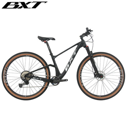 BXT Carbon Mountain Bike 29er 1x11 Speed M5100 Carbon MTB 29inch BOOST Thru Axle Disc Brake Suspension Fork Complete Bicycle 29