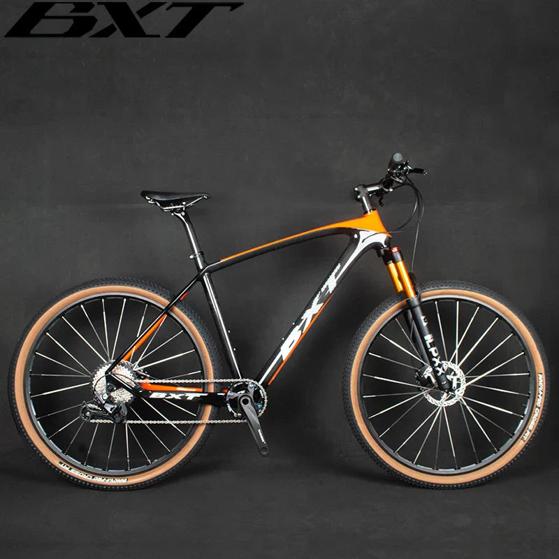 BXT Carbon Mountain Bike 29er Front Suspension Fork Full Carbon MTB 29er Hardtail 1x11Speed Mountain Carbon Bicycle Disc Brake