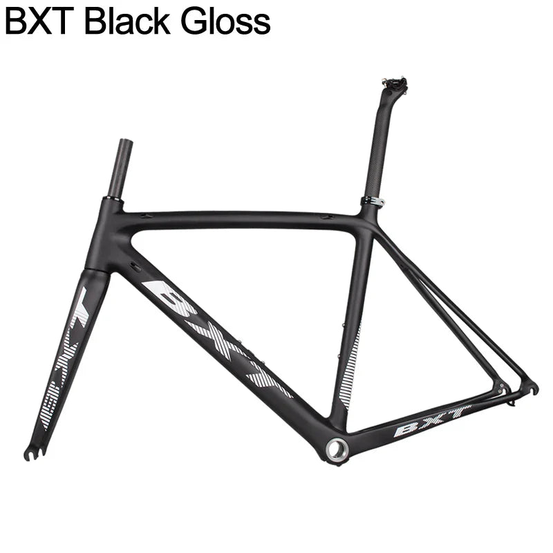 BXT Carbon Road Bike Frame  V Brake Road Cycling Bicycle Frame set Super Light Di2/Mechanical Racing Carbon Road Bicycle Frame