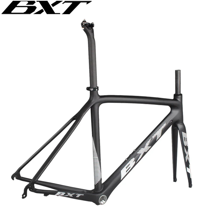 BXT Carbon Road Bike Frame  V Brake Road Cycling Bicycle Frame set Super Light Di2/Mechanical Racing Carbon Road Bicycle Frame