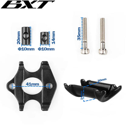 BXT Carbon Seat Post Head Parts Aluminum Alloy Mountain Bike SeatPost Saddle Adapter Screw Road Bike Seat Post Accessories