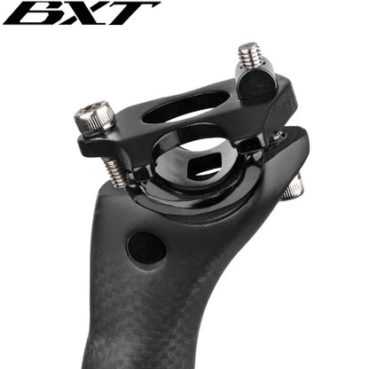 BXT Carbon Seat Post Head Parts Aluminum Alloy Mountain Bike SeatPost Saddle Adapter Screw Road Bike Seat Post Accessories