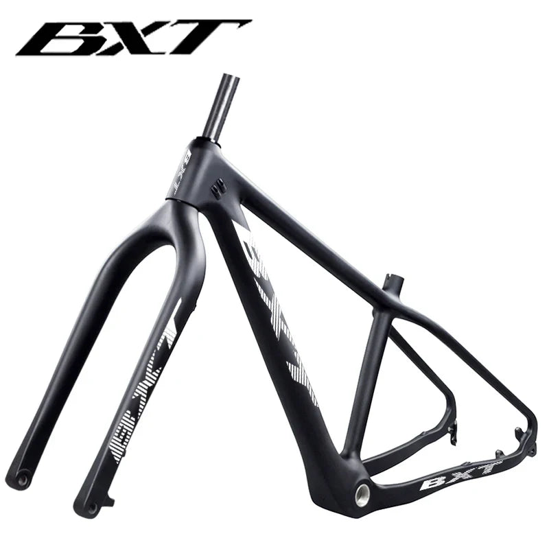 BXT Carbon Snowbiking 26ER Carbon Fat Bike Frame BSA Thru Axle MTB Carbon Fat Frame+ Snow FatBike Carbon Fork 26 Disc Brake