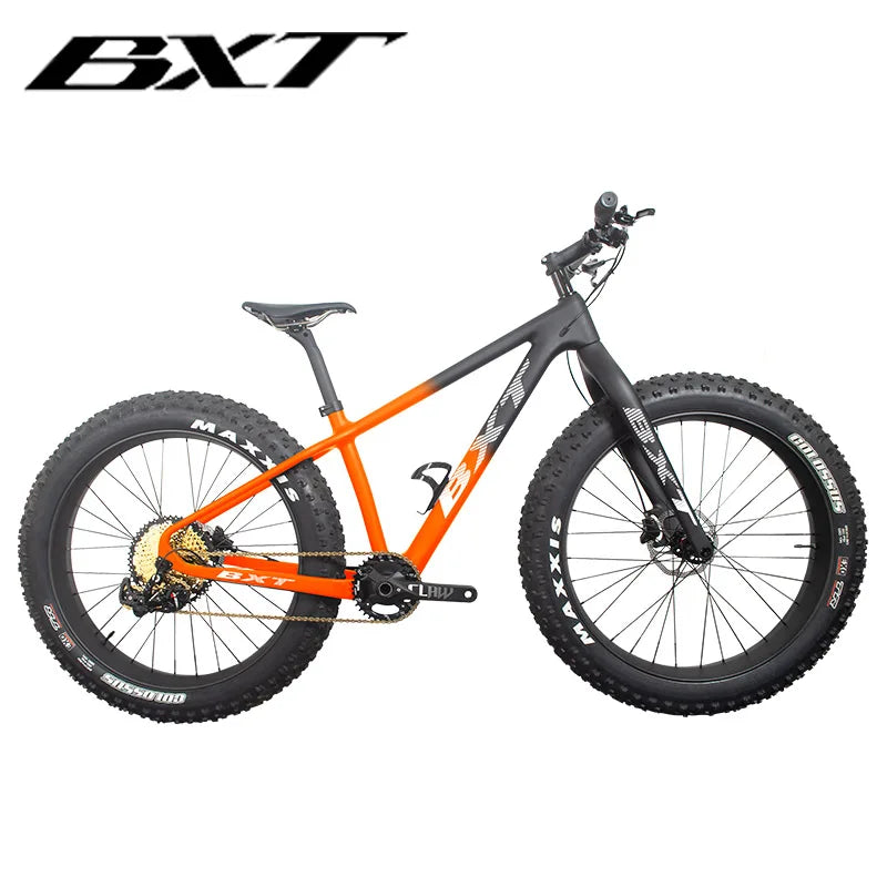 26er fahrrad kaufen BXT Vollcarbon Fatbike 26er, Schneefahrrad, 1*12 Gang Carbonrahmen und – BXT official store