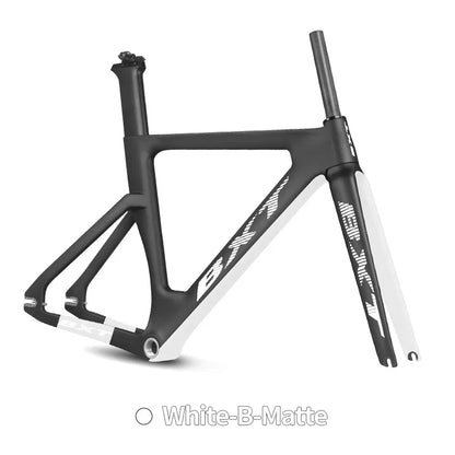 BXT Carbon Fiber frame Size 49CM-60CM Track Bike aero track frame Single Speed Fixed Gear bicycle Frameset BSA 700*25C