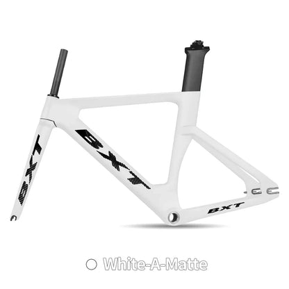 BXT Full Carbon Track Bicycle Frameset with Fork Seatpost, Fixed Gear, Racing Bicycle Frame, 700C