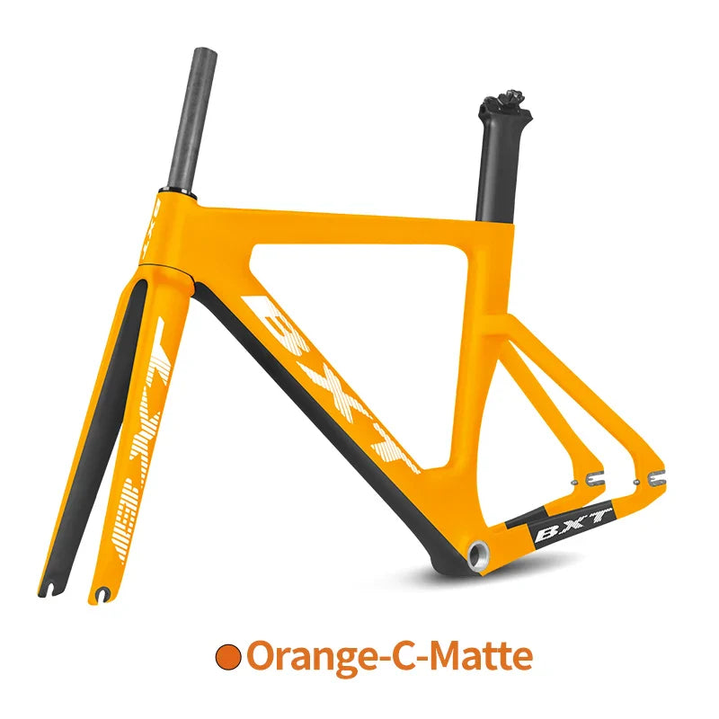 BXT Carbon Fiber frame Size 49CM-60CM Track Bike aero track frame Single Speed Fixed Gear bicycle Frameset BSA 700*25C