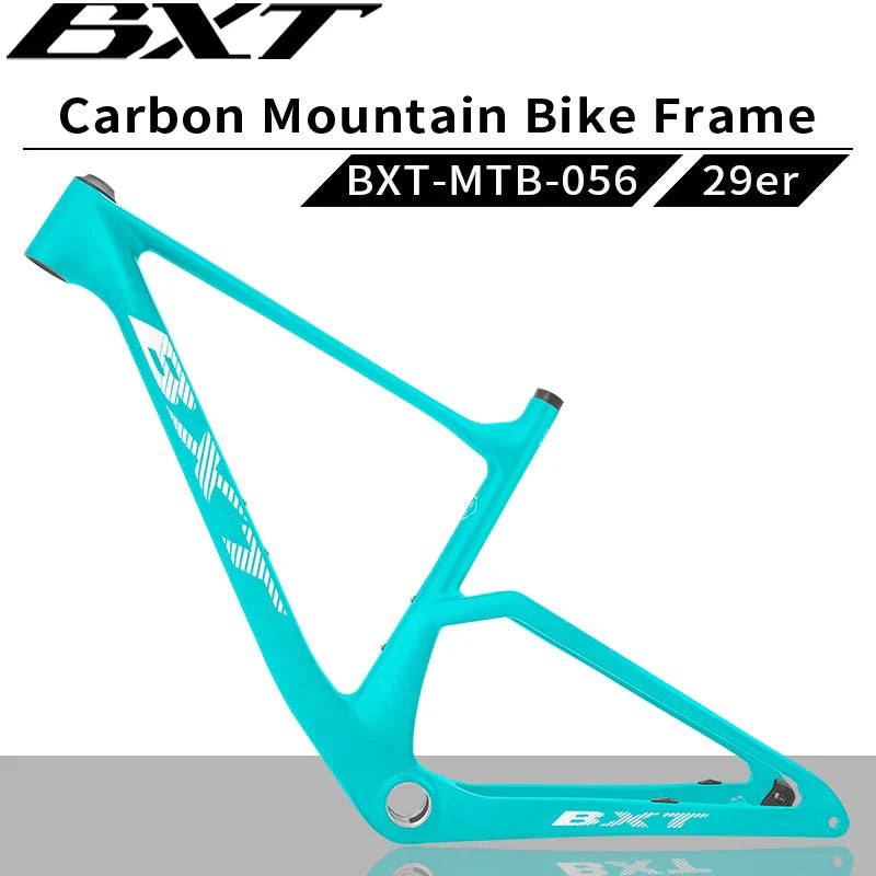 BXT New Carbon Fiber Frame MTB 29er Thru-Axle  Boost 148x12mm Carbon Mountain Disc Bike frame use Screw-in T47 (73mm) UDH hanger