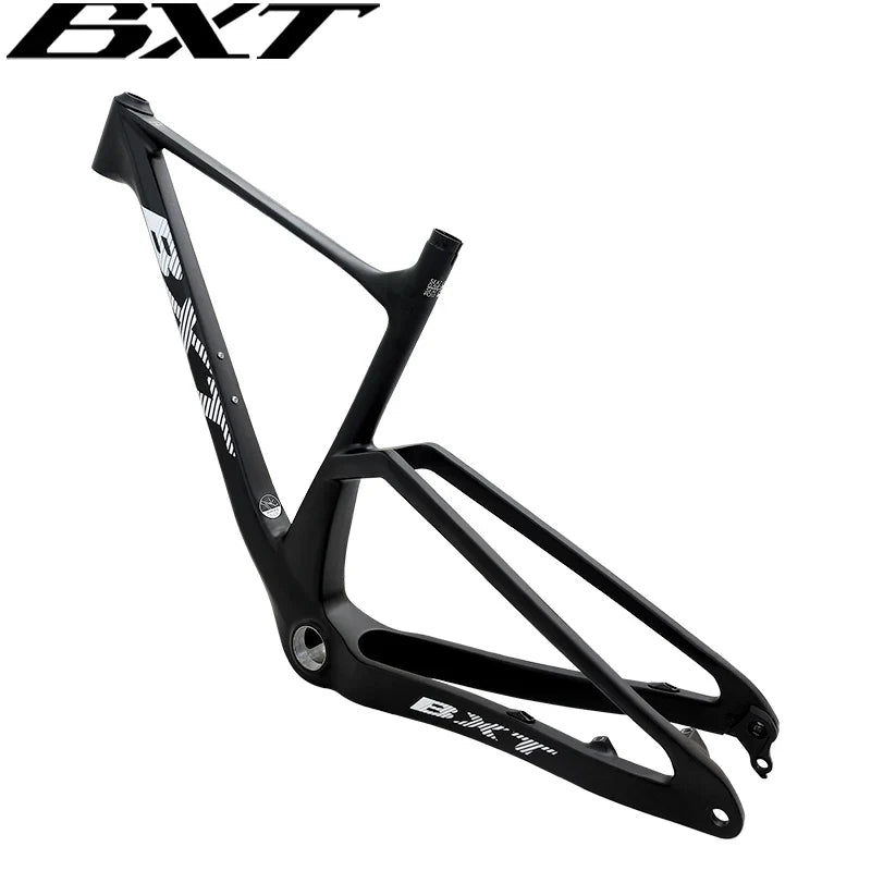 BXT New Carbon Fiber Frame MTB 29er Thru-Axle  Boost 148x12mm Carbon Mountain Disc Bike frame use Screw-in T47 (73mm) UDH hanger