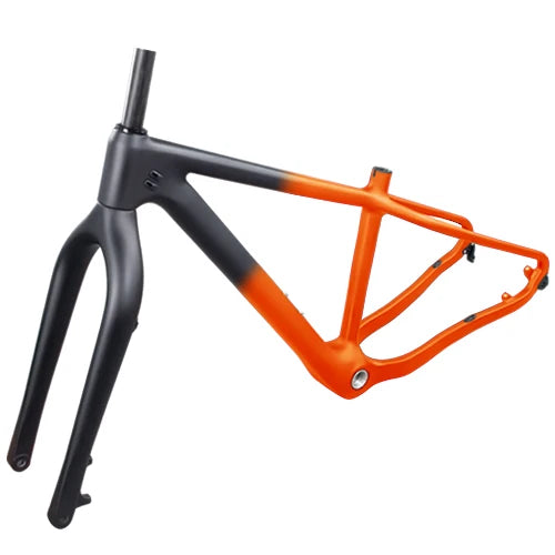 BXT New snow carbon fat bike frame Hook rear space 190mm Axle Thru Rear space 197mm 26*4.8 tires snow carbon bike frame+fork