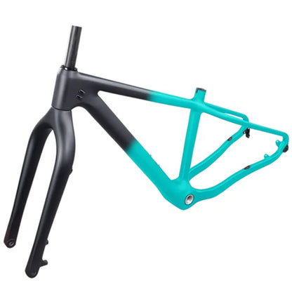 BXT New snow carbon fat bike frame Hook rear space 190mm Axle Thru Rear space 197mm 26*4.8 tires snow carbon bike frame+fork