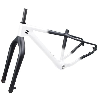 BXT New snow carbon fat bike frame Hook rear space 190mm Axle Thru Rear space 197mm 26*4.8 tires snow carbon bike frame+fork