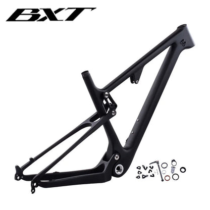 BXT-Shock Full Suspension Mountain Bike Frame, 29er, 148x12mm, Boost Rear Spacing, 142x12mm, Travel 100mm, New