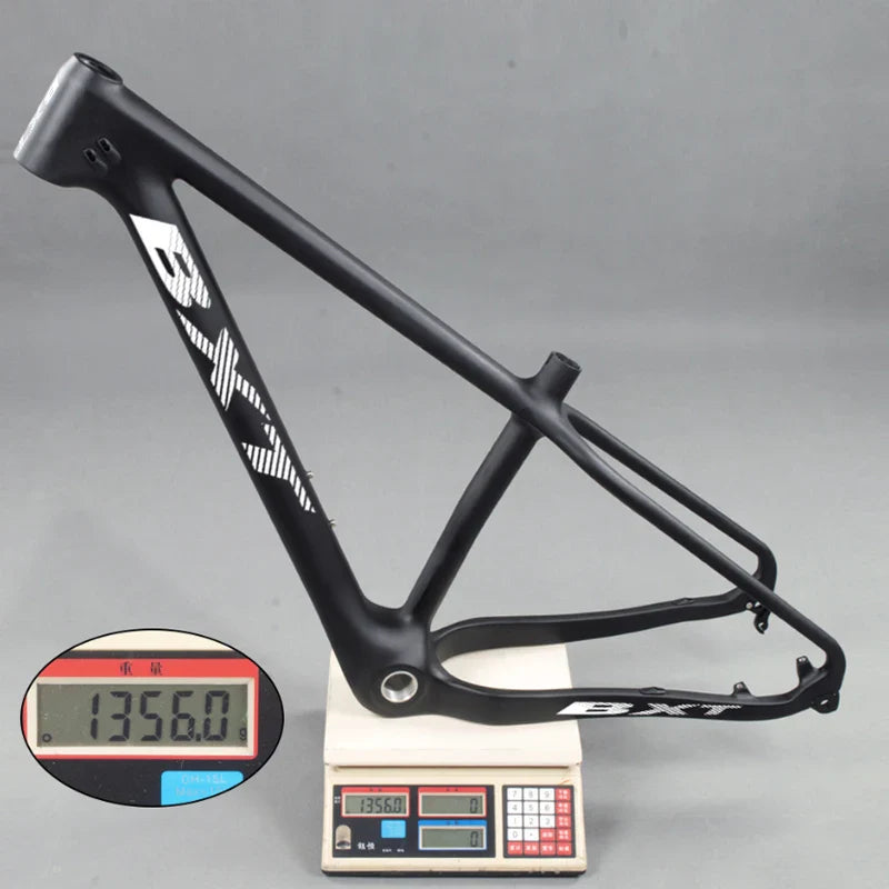 BXT T1000 Carbon Fiber Snow Fat Frame 1-1/8 to1-1/2 Tapered Frame 31.6mm Frame And Snow Fork 26er Fat Frames Thru Axle Frameset