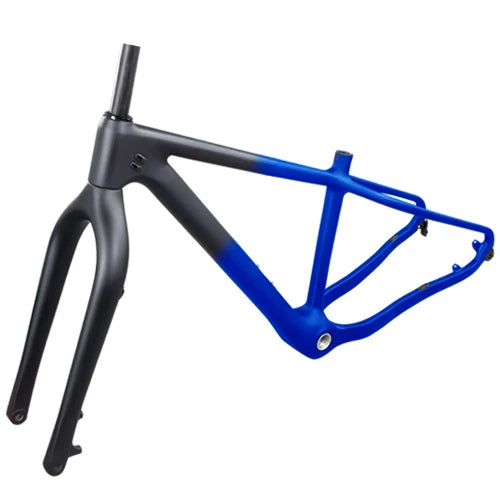 BXT T1000 Carbon Fiber Snow Fat Frame 1-1/8 to1-1/2 Tapered Frame 31.6mm Frame And Snow Fork 26er Fat Frames Thru Axle Frameset