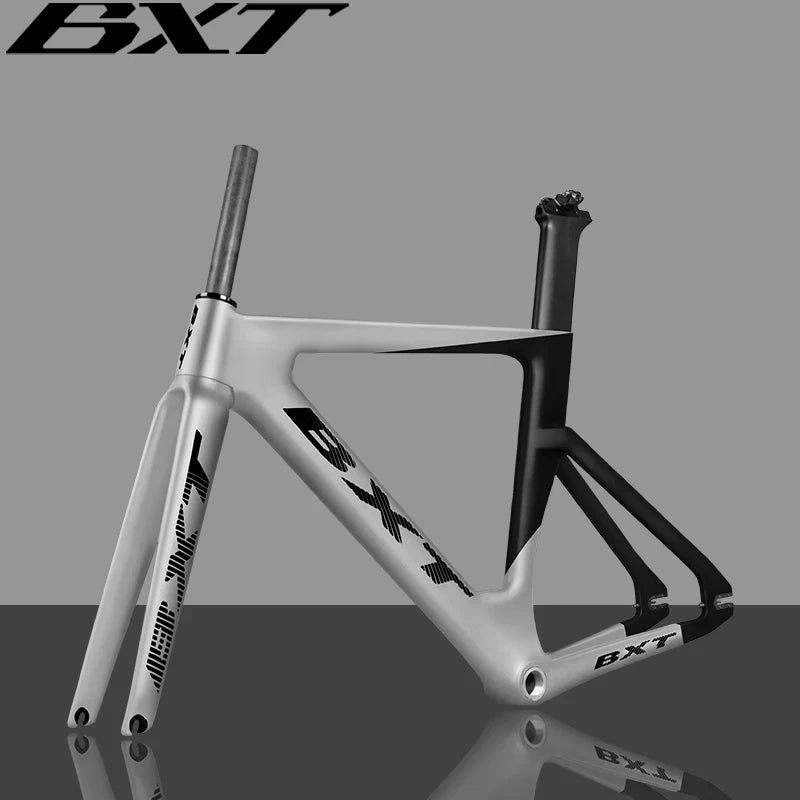 BXT Track Frame Full Carbon Frame Tracking bike Frameset Fixed Gear 700C BSA Single Speed Customized