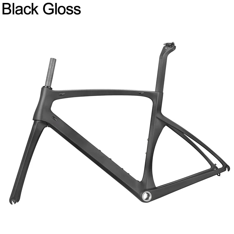 BXT-Ultralight Carbon Road Bike Frame, 700C X 25C, Full Carbon Road Bicycle Frameset, Fork Seatpost, New