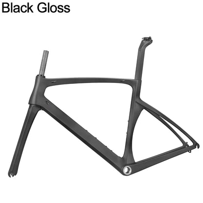 BXT-Ultralight Carbon Road Bike Frame, 700C X 25C, Full Carbon Road Bicycle Frameset, Fork Seatpost, New