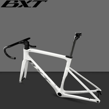 BXT-Ultralight Carbon Road Bike Frame, Flat-Mounted Disc Brake, 140mm, T47 Tire, 700Cx32C, New