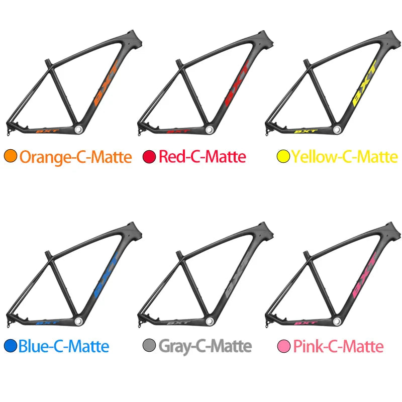 BXT brand T1000 carbon mtb frame 29er carbon bike frame 29 carbon mountain bike frame 142*12 or 135*9mm disc brake bicycle frame