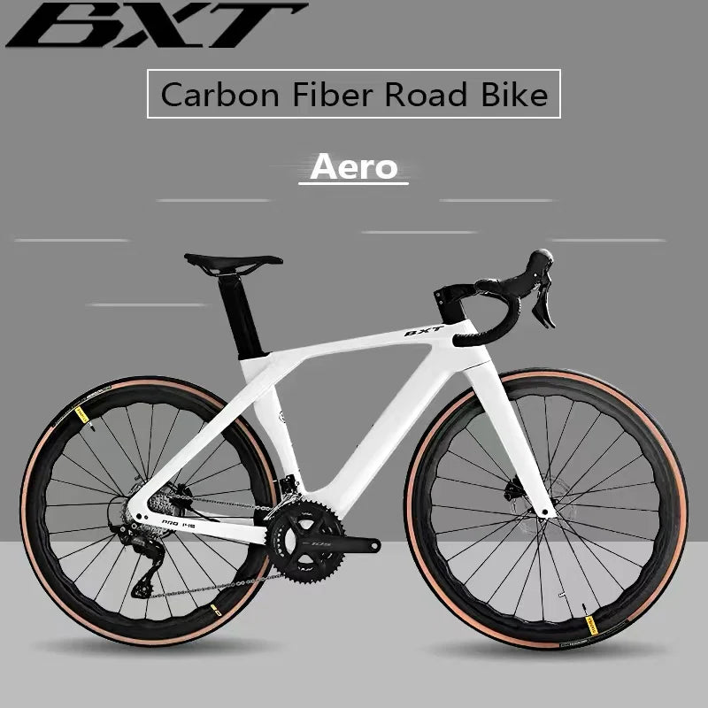 BXT Vollcarbon Rennrad Scheibenbremse Rennrad mit SHIMANO R7170 UT8170 DI2 24Gänge