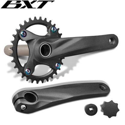 Bicycle 104BCD High Strength Crankset, Aluminum Alloy, 170mm Crank, Narrow, Wide, 32T Chain Wheel, Mountain Bike, Sprocket Set