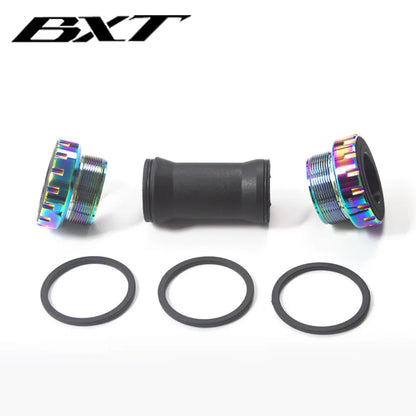 Bicycle Bottom Bracket 68/73mm Screw/Thread Type Crankset Bearings multicolor Aluminum Waterproof  BSA Bottom Bracke
